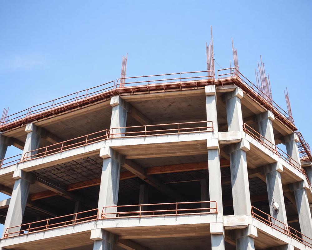 Reinforced concrete structural frame